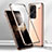 Handyhülle Hülle Luxus Aluminium Metall Rahmen Spiegel 360 Grad Ganzkörper Tasche für Xiaomi Redmi Note 13 Pro+ Plus 5G Gold