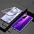 Handyhülle Hülle Luxus Aluminium Metall Rahmen Spiegel 360 Grad Ganzkörper Tasche M01 für Huawei Honor 30 Pro Violett