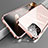 Handyhülle Hülle Luxus Aluminium Metall Rahmen Spiegel 360 Grad Ganzkörper Tasche M05 für Apple iPhone 14 Pro Rosegold