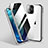 Handyhülle Hülle Luxus Aluminium Metall Rahmen Spiegel 360 Grad Ganzkörper Tasche M06 für Apple iPhone 13 Pro Max