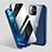 Handyhülle Hülle Luxus Aluminium Metall Rahmen Spiegel 360 Grad Ganzkörper Tasche M06 für Apple iPhone 13 Pro Max Blau