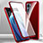 Handyhülle Hülle Luxus Aluminium Metall Rahmen Spiegel 360 Grad Ganzkörper Tasche P01 für Realme Narzo 50 5G Rot