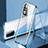 Handyhülle Hülle Luxus Aluminium Metall Rahmen Spiegel 360 Grad Ganzkörper Tasche P01 für Xiaomi Mi 11X Pro 5G Blau