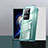 Handyhülle Hülle Luxus Aluminium Metall Rahmen Spiegel 360 Grad Ganzkörper Tasche P01 für Xiaomi Poco F4 5G Grün