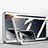 Handyhülle Hülle Luxus Aluminium Metall Rahmen Spiegel 360 Grad Ganzkörper Tasche P02 für Oppo K9 5G