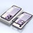 Handyhülle Hülle Luxus Aluminium Metall Rahmen Spiegel 360 Grad Ganzkörper Tasche P02 für Xiaomi Poco X5 5G Violett