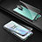 Handyhülle Hülle Luxus Aluminium Metall Rahmen Spiegel 360 Grad Ganzkörper Tasche T01 für OnePlus 8 Schwarz