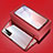 Handyhülle Hülle Luxus Aluminium Metall Rahmen Spiegel 360 Grad Ganzkörper Tasche T03 für Huawei P40 Lite 5G Rot