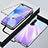 Handyhülle Hülle Luxus Aluminium Metall Rahmen Spiegel 360 Grad Ganzkörper Tasche T04 für Huawei Nova 6