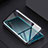 Handyhülle Hülle Luxus Aluminium Metall Rahmen Spiegel 360 Grad Tasche für Realme XT Schwarz