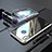 Handyhülle Hülle Luxus Aluminium Metall Rahmen Spiegel 360 Grad Tasche M01 für Huawei P Smart+ Plus