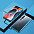 Handyhülle Hülle Luxus Aluminium Metall Rahmen Spiegel 360 Grad Tasche M01 für Xiaomi Mi 10 Blau