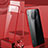 Handyhülle Hülle Luxus Aluminium Metall Rahmen Spiegel 360 Grad Tasche M03 für Huawei Mate 30 5G Rot