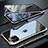 Handyhülle Hülle Luxus Aluminium Metall Rahmen Spiegel 360 Grad Tasche M10 für Apple iPhone 11 Pro Silber