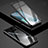 Handyhülle Hülle Luxus Aluminium Metall Rahmen Spiegel 360 Grad Tasche Z01 für Huawei Nova 6 5G Schwarz