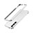 Handyhülle Hülle Luxus Aluminium Metall Rahmen Tasche A01 für Samsung Galaxy S21 FE 5G Silber