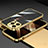 Handyhülle Hülle Luxus Aluminium Metall Rahmen Tasche A02 für Apple iPhone 14 Pro Gold