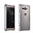 Handyhülle Hülle Luxus Aluminium Metall Rahmen Tasche für Sony Xperia XZ2 Compact Silber