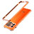 Handyhülle Hülle Luxus Aluminium Metall Rahmen Tasche für Vivo iQOO 9 5G Orange