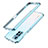 Handyhülle Hülle Luxus Aluminium Metall Rahmen Tasche für Xiaomi Mi 11i 5G (2022) Blau