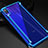 Handyhülle Hülle Luxus Aluminium Metall Rahmen Tasche für Xiaomi Redmi Note 7 Blau