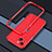 Handyhülle Hülle Luxus Aluminium Metall Rahmen Tasche JZ1 für Apple iPhone 14 Plus Rot
