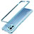 Handyhülle Hülle Luxus Aluminium Metall Rahmen Tasche T02 für Xiaomi Mi 11 Lite 5G Blau
