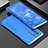 Handyhülle Hülle Luxus Aluminium Metall Tasche 360 Grad Ganzkörper für Oppo Reno6 Pro 5G India Blau