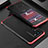 Handyhülle Hülle Luxus Aluminium Metall Tasche 360 Grad Ganzkörper für Vivo V25 Pro 5G Rot und Schwarz
