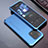 Handyhülle Hülle Luxus Aluminium Metall Tasche 360 Grad Ganzkörper für Xiaomi Mi 13 5G Blau