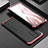 Handyhülle Hülle Luxus Aluminium Metall Tasche 360 Grad Ganzkörper für Xiaomi Poco F3 5G Rot und Schwarz