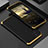 Handyhülle Hülle Luxus Aluminium Metall Tasche 360 Grad Ganzkörper für Xiaomi Poco F4 5G Gold und Schwarz