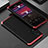 Handyhülle Hülle Luxus Aluminium Metall Tasche 360 Grad Ganzkörper für Xiaomi Poco X4 NFC Rot und Schwarz