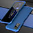 Handyhülle Hülle Luxus Aluminium Metall Tasche für Huawei Honor V30 5G Blau