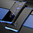 Handyhülle Hülle Luxus Aluminium Metall Tasche für Vivo Nex 3 5G Blau und Schwarz
