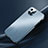 Handyhülle Hülle Luxus Aluminium Metall Tasche M02 für Apple iPhone 15 Pro Blau