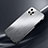 Handyhülle Hülle Luxus Aluminium Metall Tasche M02 für Apple iPhone 15 Pro Silber