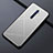 Handyhülle Hülle Luxus Aluminium Metall Tasche M02 für Oppo Reno2 Silber