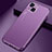 Handyhülle Hülle Luxus Aluminium Metall Tasche M04 für Apple iPhone 13 Mini Violett