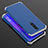 Handyhülle Hülle Luxus Aluminium Metall Tasche T01 für Oppo R17 Pro Blau
