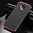 Handyhülle Hülle Luxus Aluminium Metall Tasche T01 für Xiaomi Redmi K30 Pro 5G Rot und Schwarz