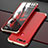 Handyhülle Hülle Luxus Aluminium Metall Tasche T03 für Huawei Honor View 20 Gold und Rot