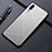 Handyhülle Hülle Luxus Aluminium Metall Tasche T04 für Huawei P20 Silber