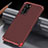 Handyhülle Hülle Luxus Aluminium Metall Tasche T04 für Huawei P40 Rot