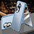 Handyhülle Hülle Luxus Aluminium Metall und Leder Tasche 360 Grad Ganzkörper P01 für Oppo Reno11 Pro 5G