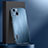 Handyhülle Hülle Luxus Aluminium Metall und Silikon Rahmen Tasche AT1 für Apple iPhone 15 Blau