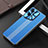 Handyhülle Hülle Luxus Aluminium Metall und Silikon Rahmen Tasche J01 für Oppo Find X5 5G Blau