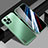 Handyhülle Hülle Luxus Aluminium Metall und Silikon Rahmen Tasche JL1 für Apple iPhone 13 Pro Max Grün