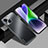 Handyhülle Hülle Luxus Aluminium Metall und Silikon Rahmen Tasche JL1 für Apple iPhone 14 Schwarz