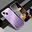 Handyhülle Hülle Luxus Aluminium Metall und Silikon Rahmen Tasche JL1 für Apple iPhone 15 Plus Violett